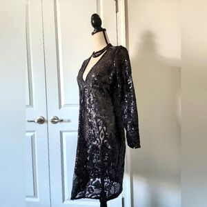 Sequin & Mesh Cocktail dress